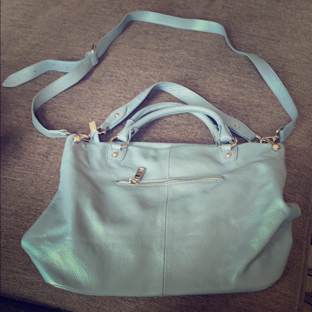 Blue big purse